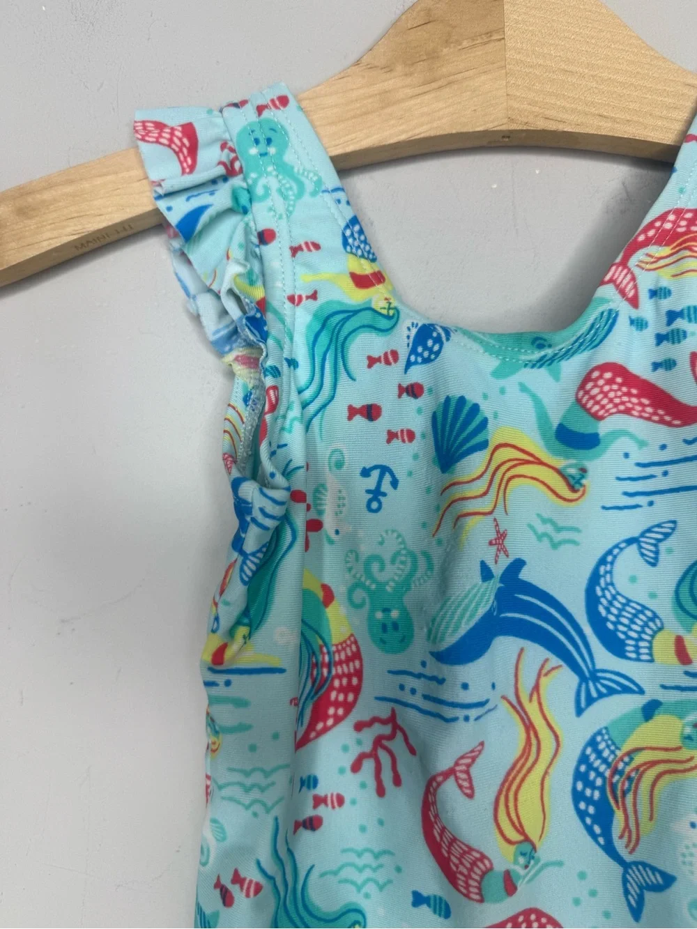 $11 ADD ON baby gap blue‎ mermaid swim suit one-piece 2Y zara cotton on kids h&m